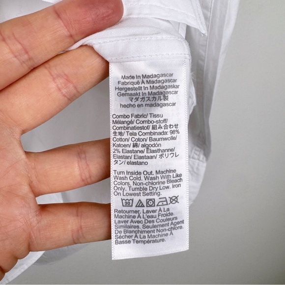 J. Crew Men's Slim-Flex Casual Button Down Shirt White Size L NWT - Picture 7 of 7